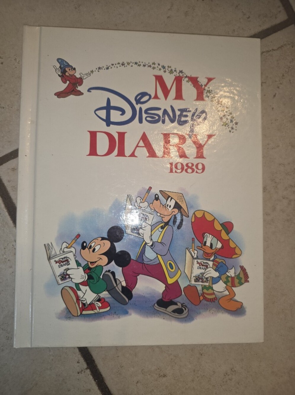 My Disney Diary 1989 Book Mickey Minnie Mouse Vintage Book!